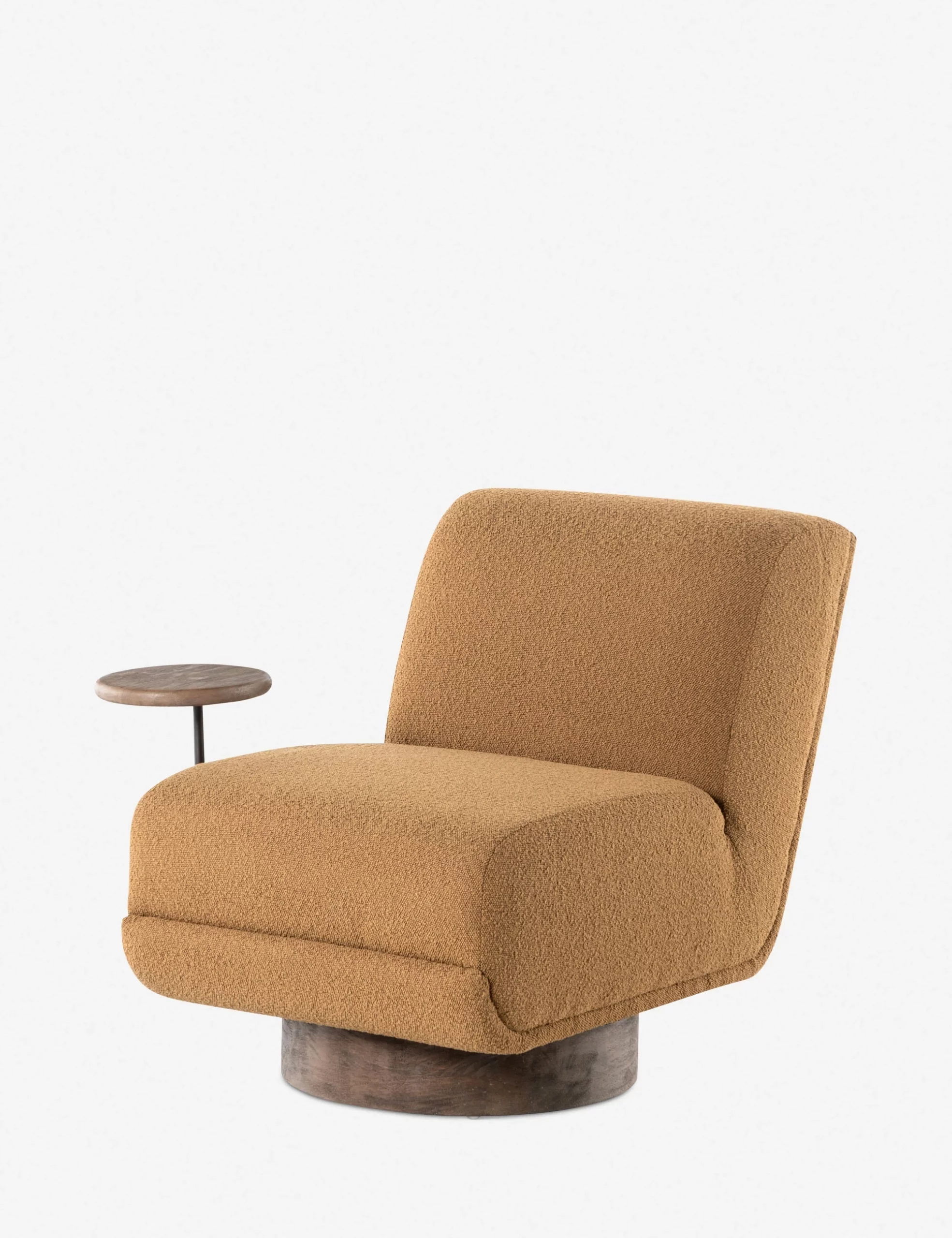 Go For Convenience With A Side Table Swivel Chair