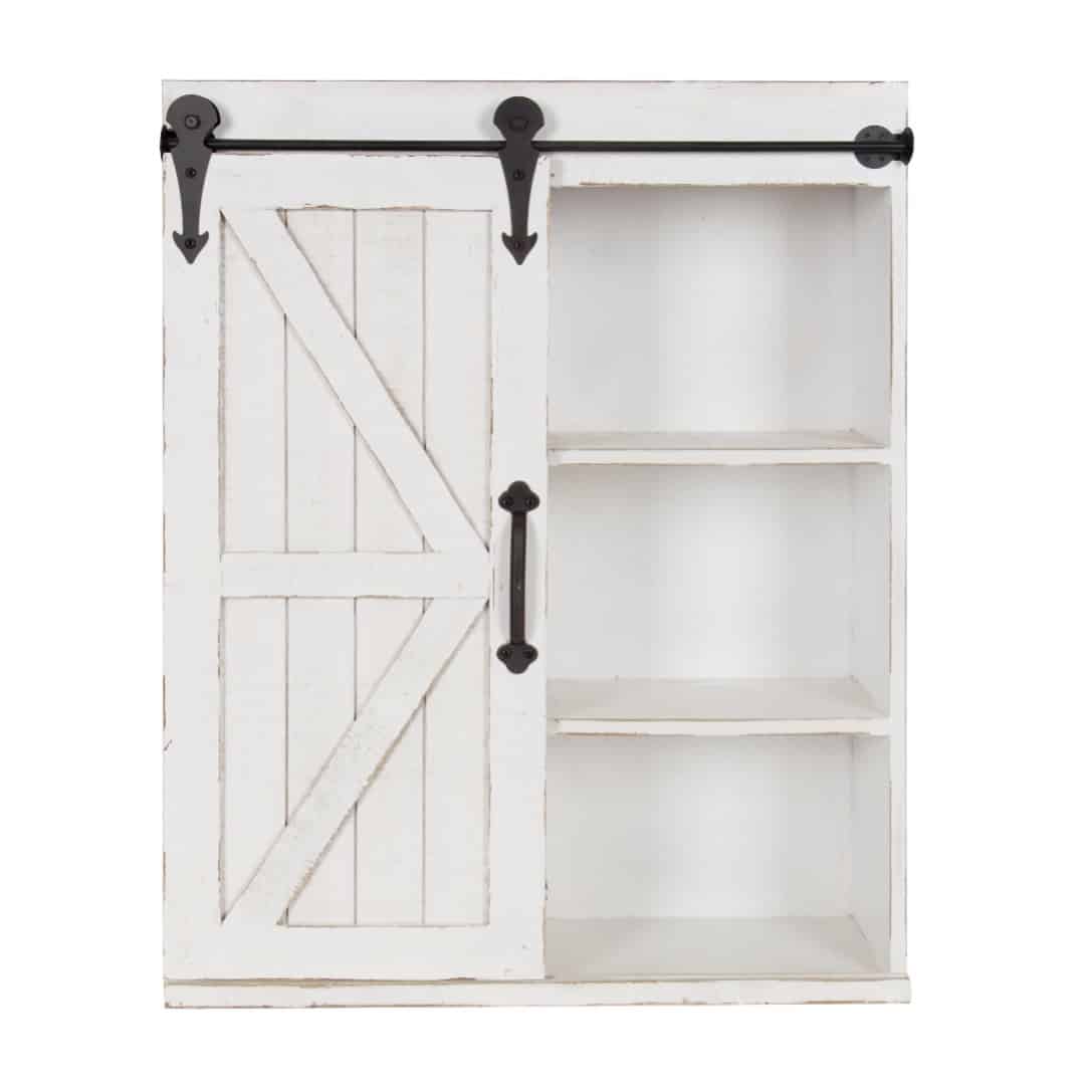 Install A Rustic-Looking Barn Door Cabinet Set