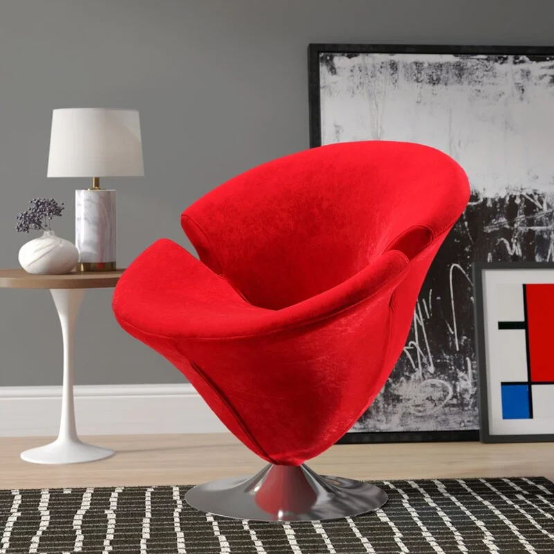 Use A Flower-Shaped Swivel Chair For An Artsy Flair