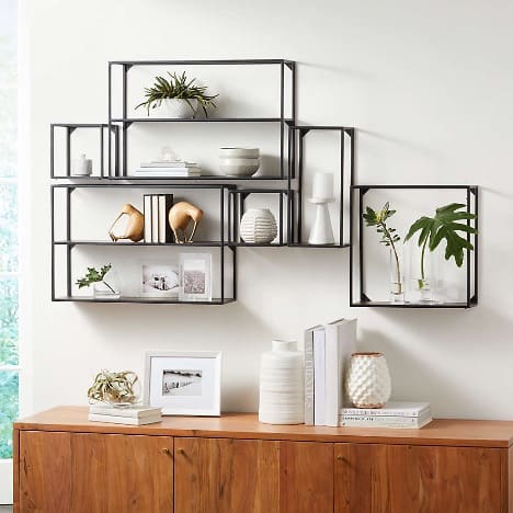 Install A Set Of 6 Display Shelves