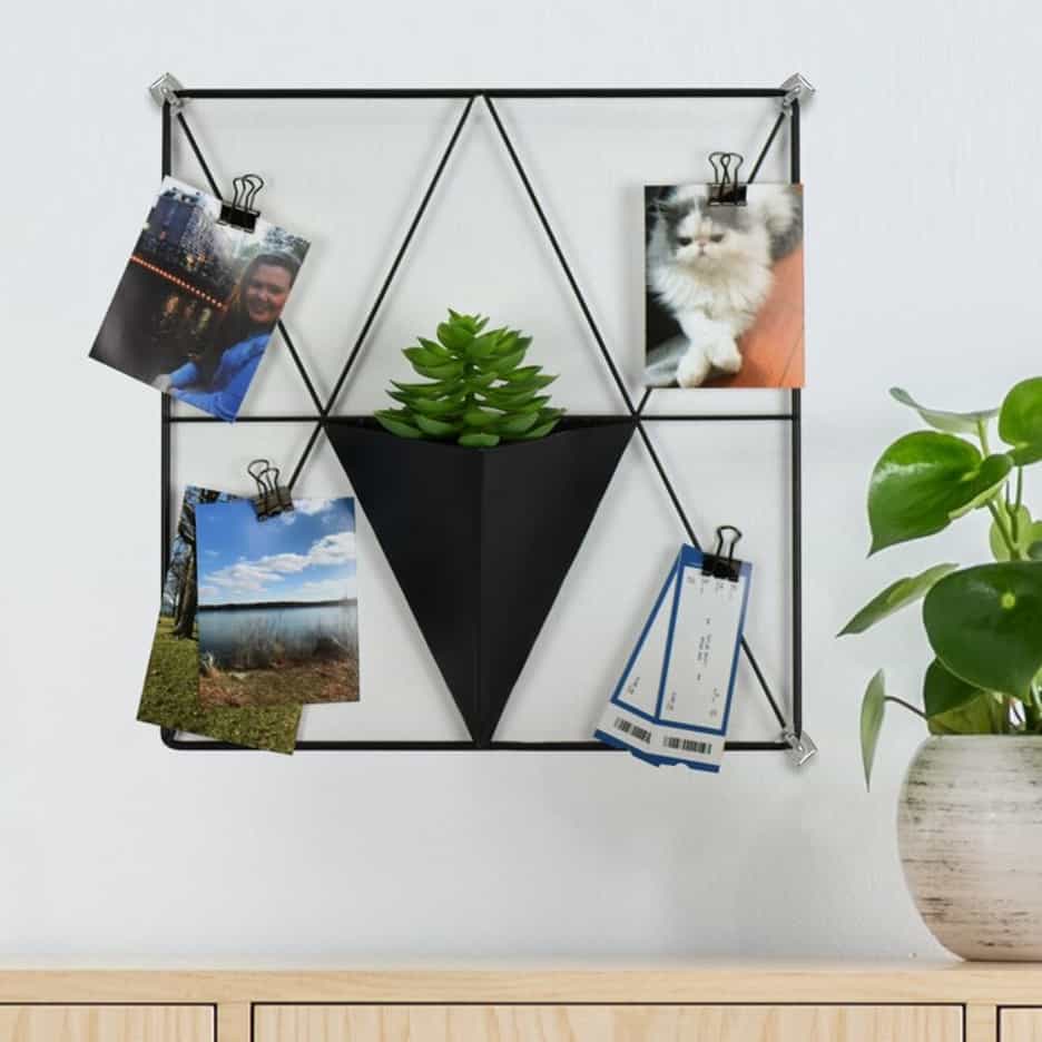 Save Important Pictures And Papers With A Metal Grid Organizer