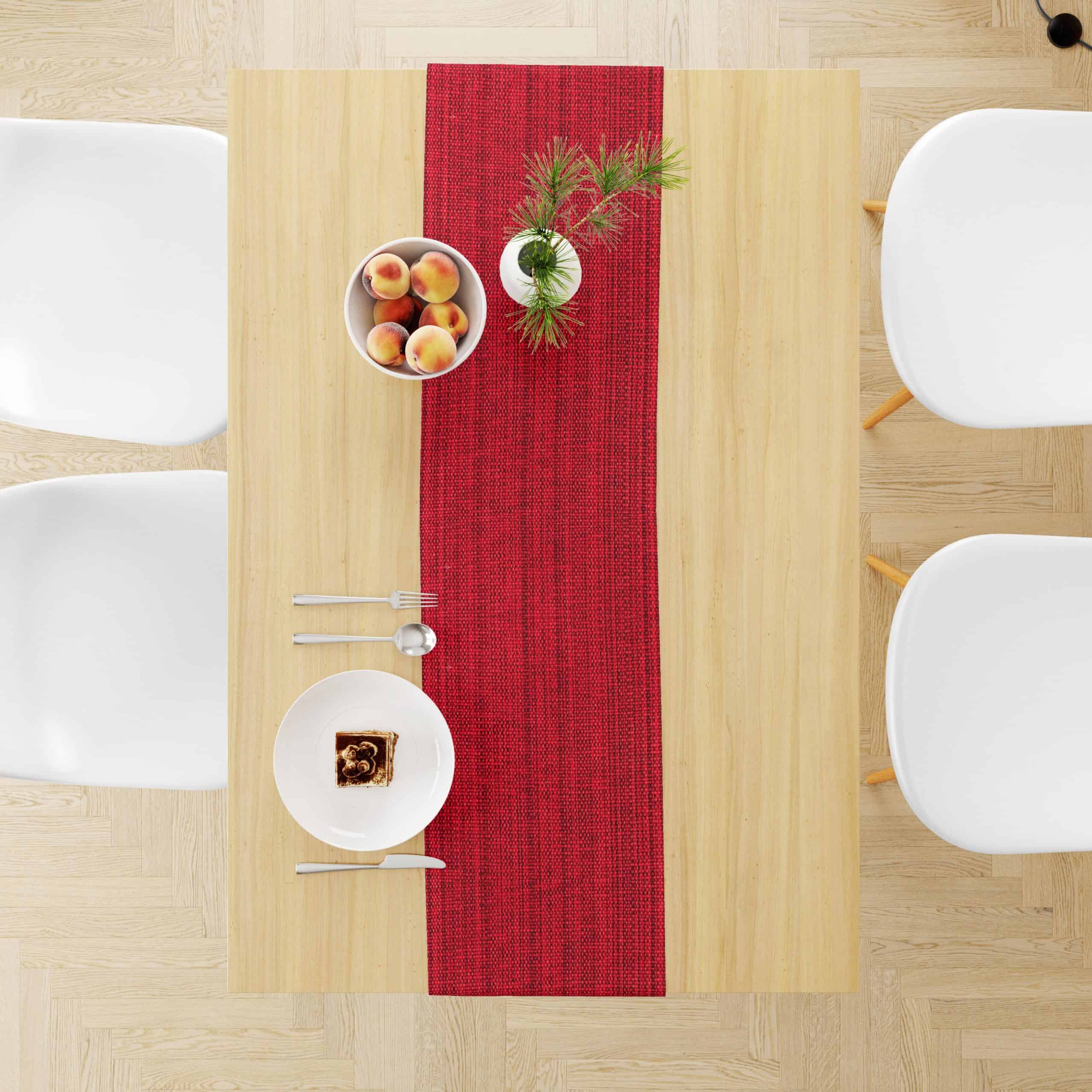 A Bold Table Runner Makes A Huge Impact