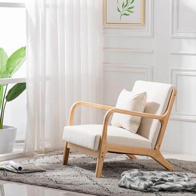Elevate Your Reading Nook With A Beige Accent Chair