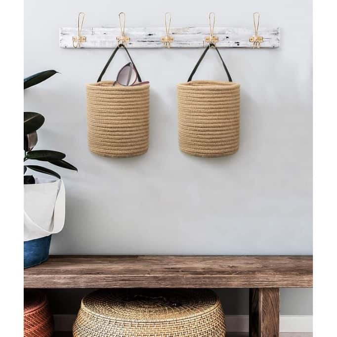 Expand Your Existing Storage Space With These Jute Hanging Baskets