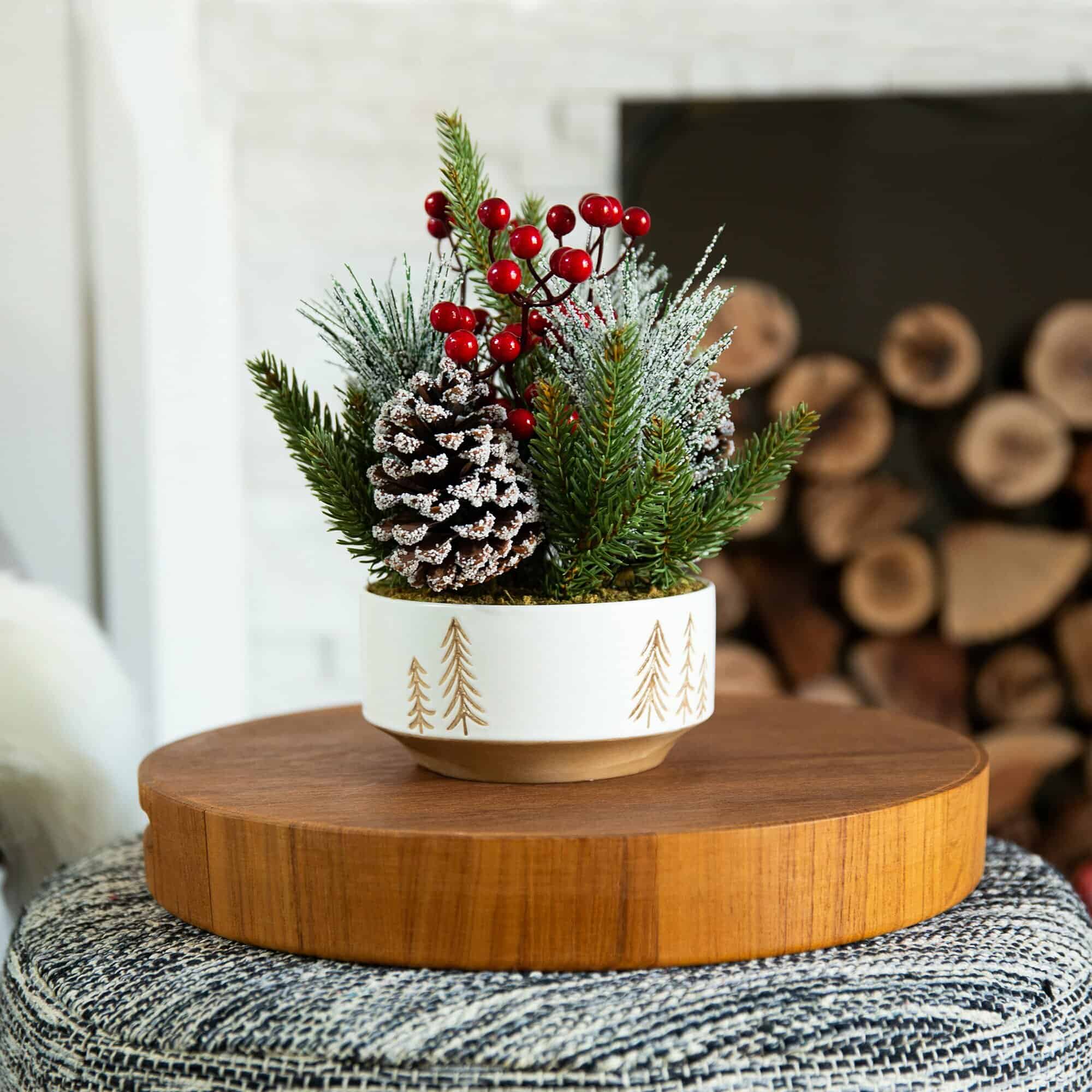 Add A Festive Table Arrangement For Some Holiday Spirit