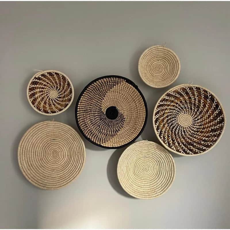 Add Woven Wall Decor To Fill Empty Space