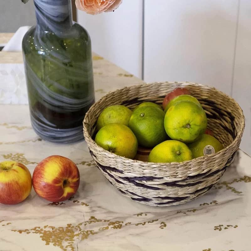 Add A Handwoven Fruit Basket For A Subtle Touch