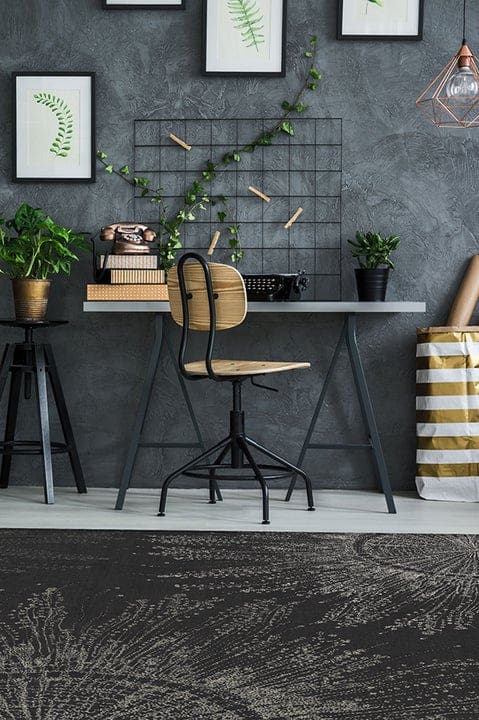 A Charcoal Colored Rug Is A Stunning Fit For Grey Floors