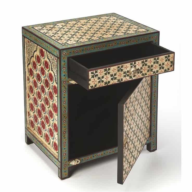 Elevate Your Style Game With A Hand Painted Wooden Nightstand