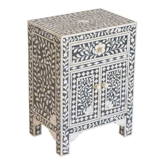 You Can’t Go Wrong With A Patterned Boho Nightstand