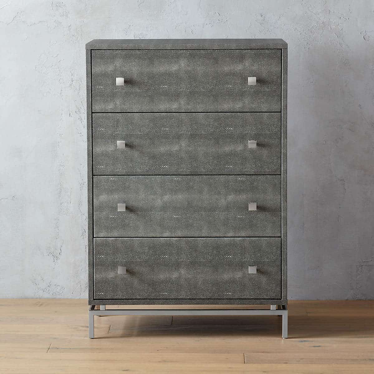 An Elegant Shagreen Dresser Looks Luxurious While Saving Space