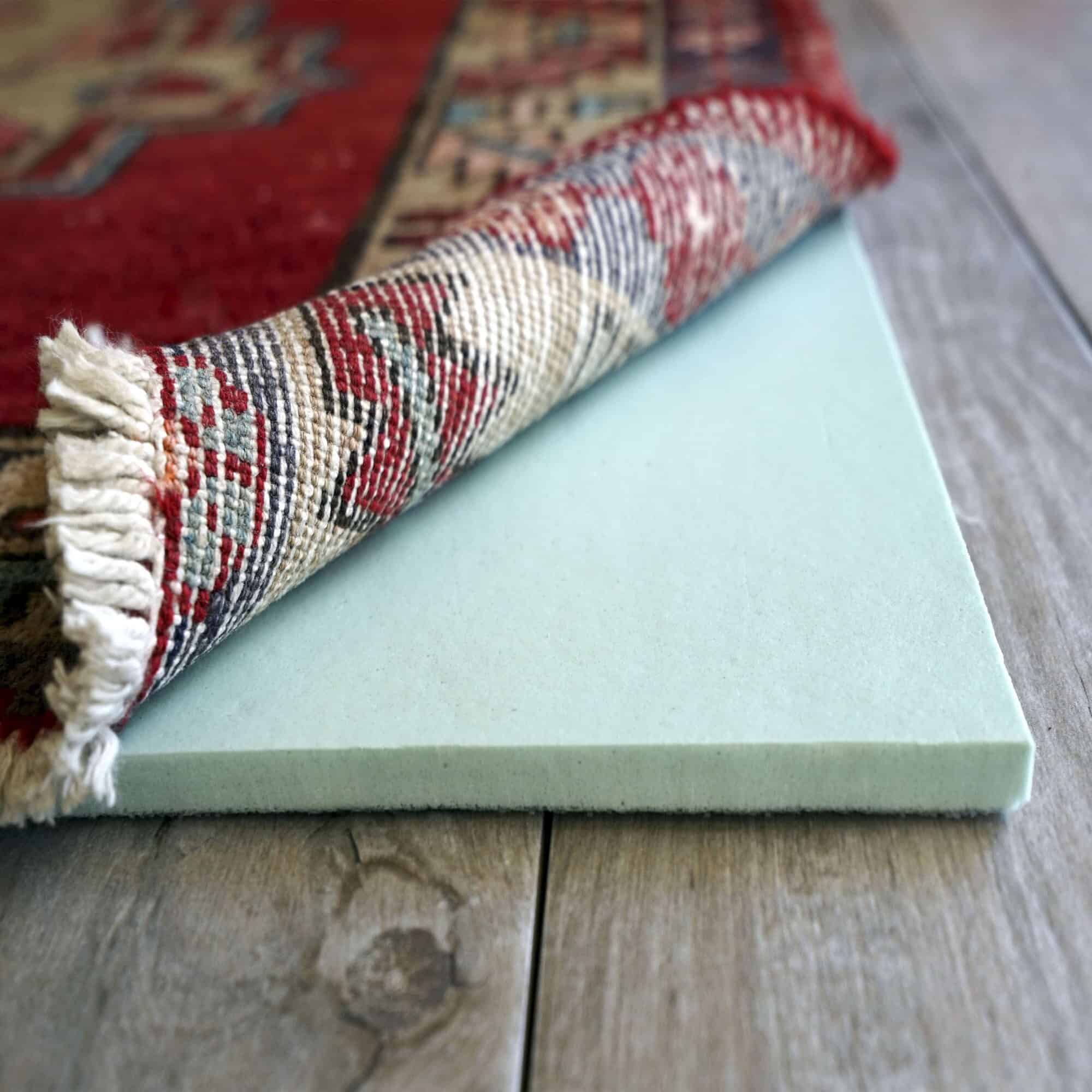 A Rug Pad Made Of Memory Foam Will Make You Feel Like You're Walking On Clouds
