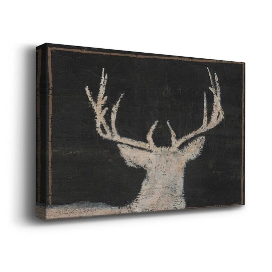 Display Your Love For Animals With A Wood-Framed Deer Canvas Print