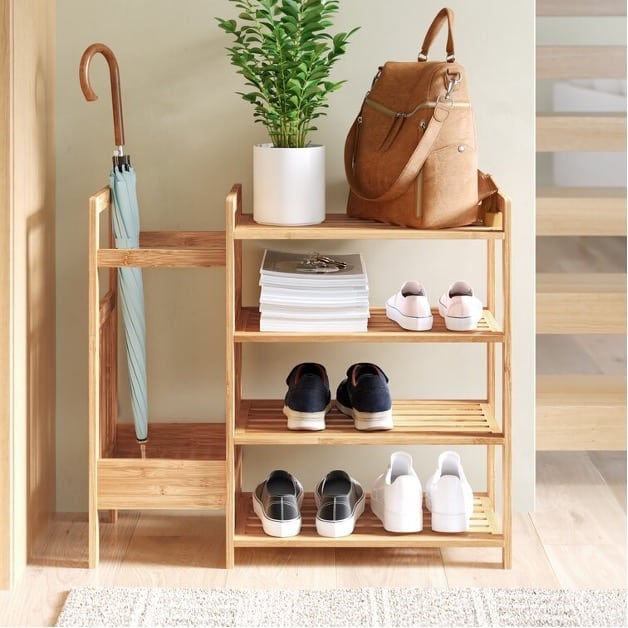 Try A Two-In-One Shoe Rack Organizer