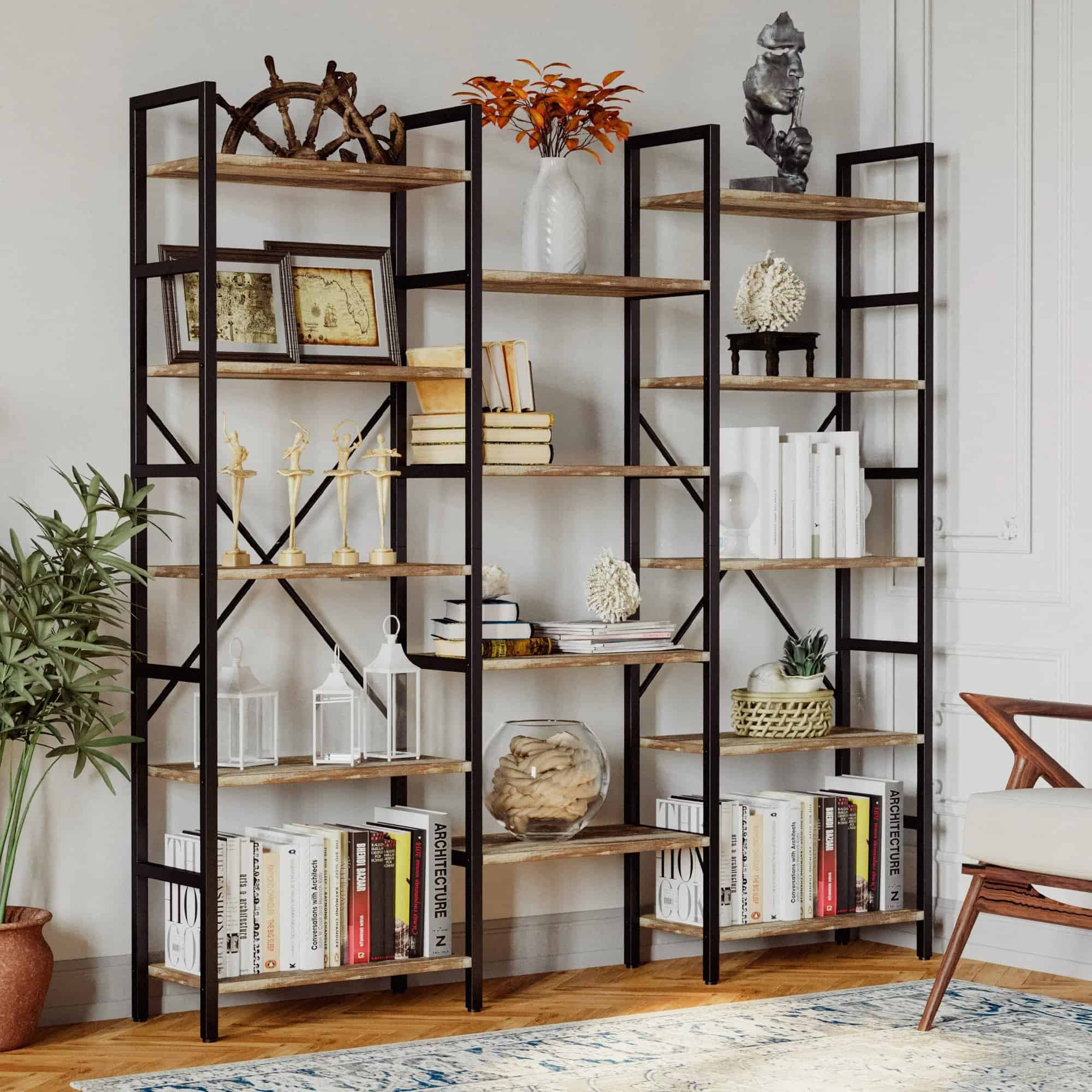 Go For A Big Bookshelf To Fill Up Space