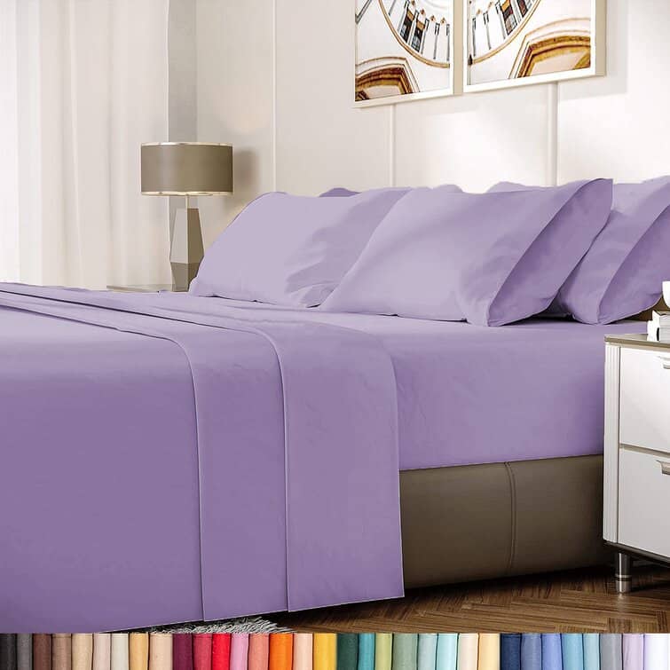 Choose Lavender Sheets For A Softer Look