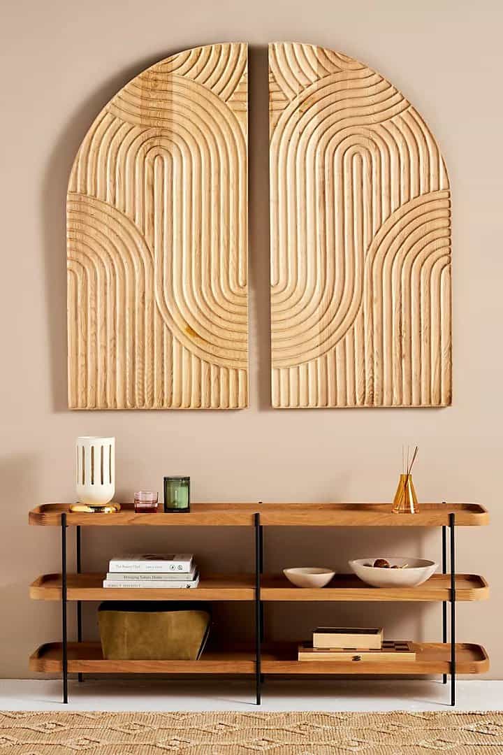 A Large Wooden Diptych Is A Marvelous Piece Of Decor