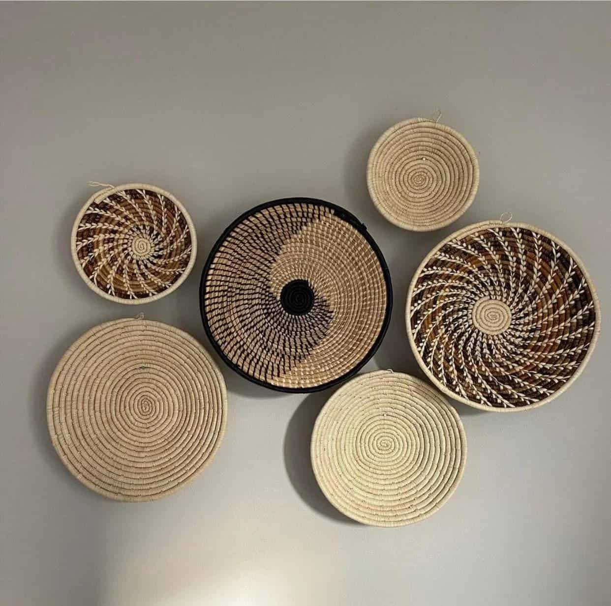 Display Baskets On Your Walls For A Boho Look