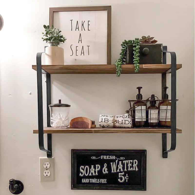 Choose Floating Shelves For A Mix Of Utility And Decor
