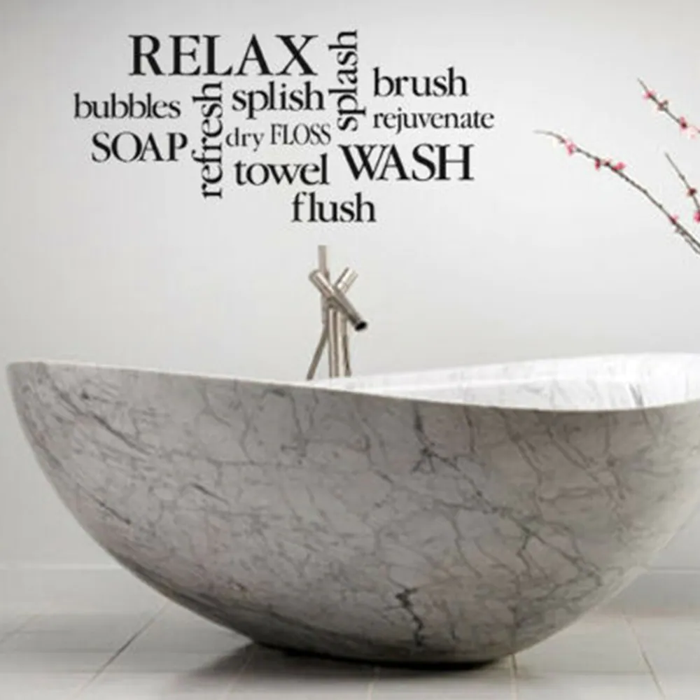 Relax Bathroom Words