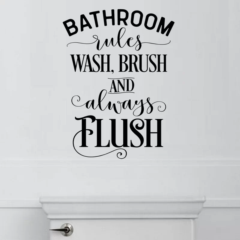 Bathroom Quote Wall Decal