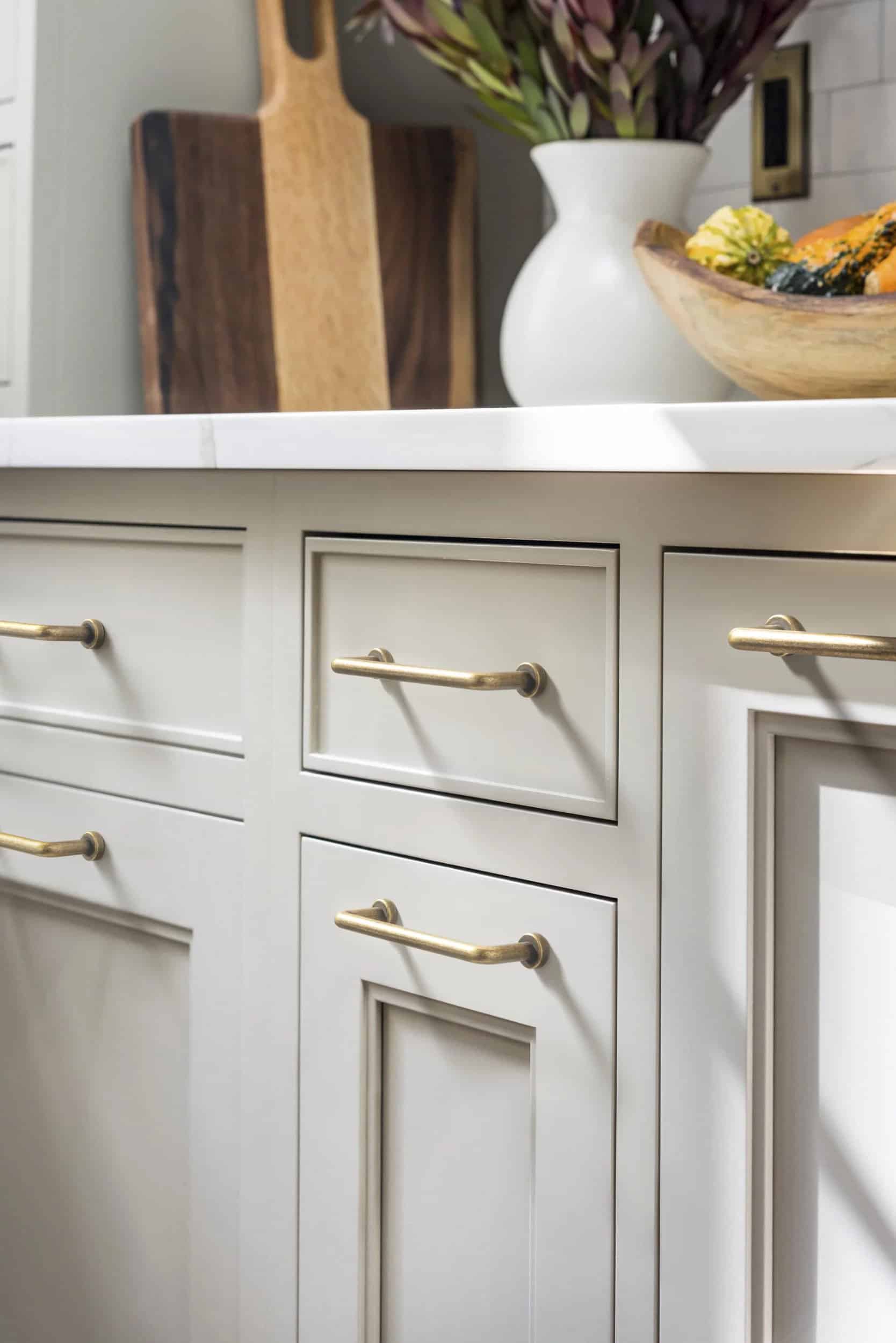 Antique Brass Pulls Will Give Your Kitchen Cabinets That Vintage Look