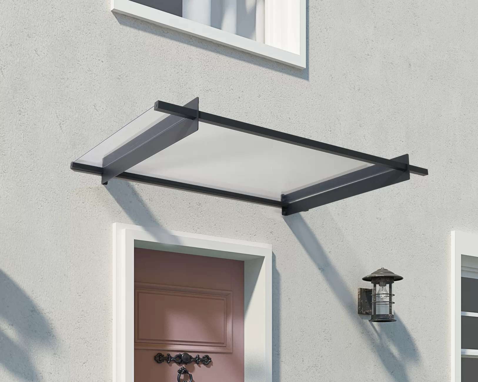 A Clear Straight Awning Is A Stunning Minimalistic Pick