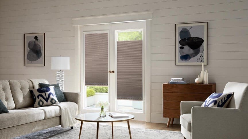 Blackout Cellular Shades Are A Great Choice For French Doors