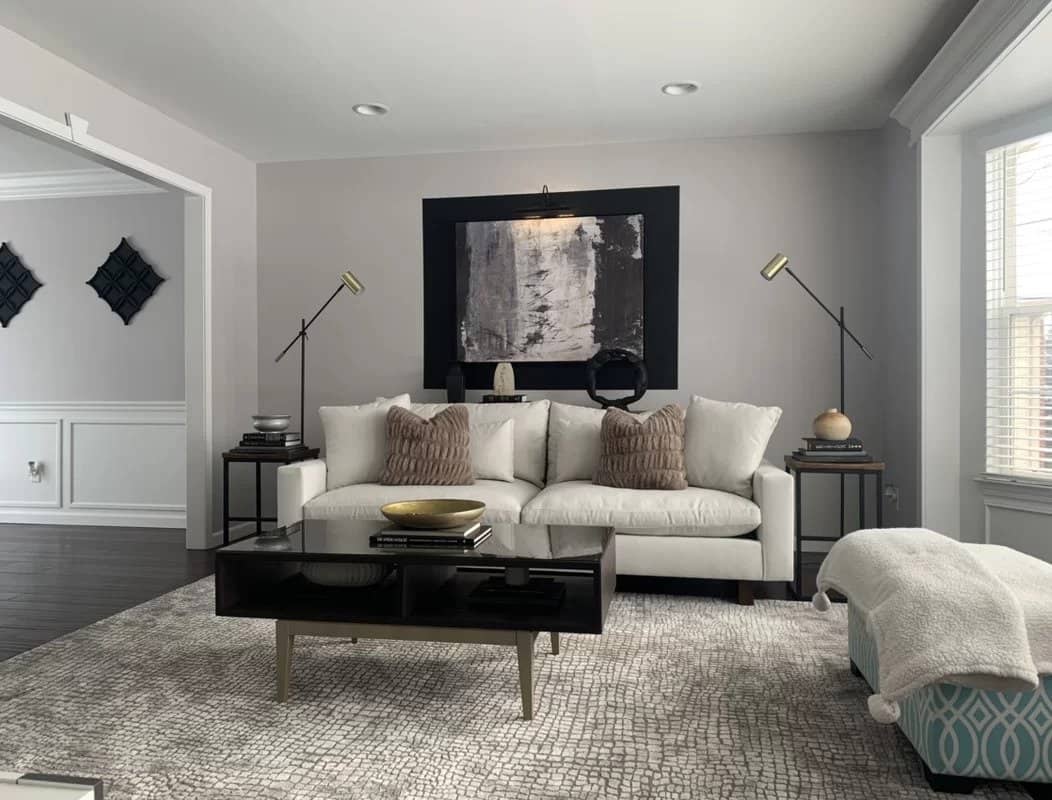 Add Some Texture To Your Black And White Living Room